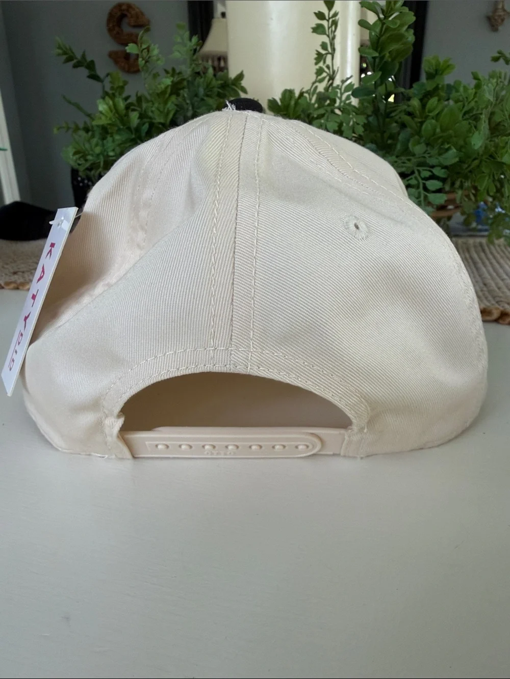 I'm Only Talking To My Dog Today Baseball Cap - Black & Cream